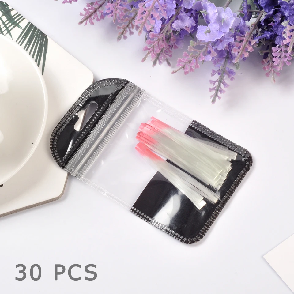 10/30/50pcs Fiberglass Nail Extension Glass Fibernails Fiber Nail Silk Extension Set Nail Acrylic Tips Nail Salon
