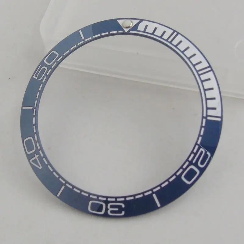 

38mm Blue white Black Ceramic bezel insert fit for 40mm submariner SKX 007 watch