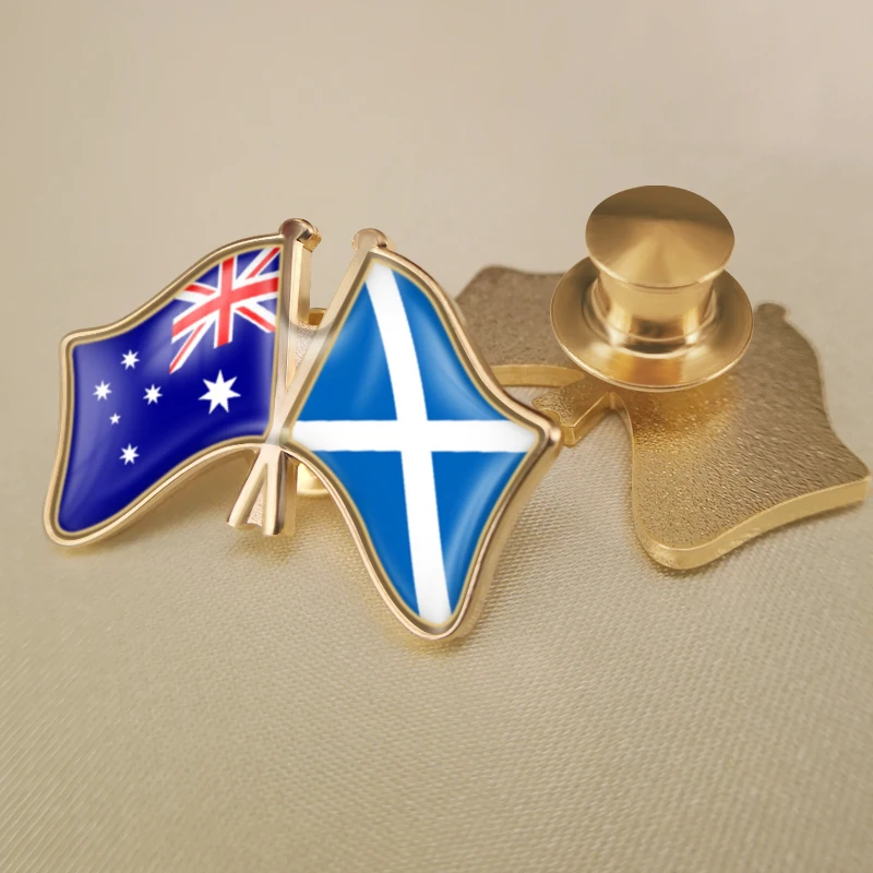 Австралия и Шотландия перекрестные двойные искусственные броши | Украшения
