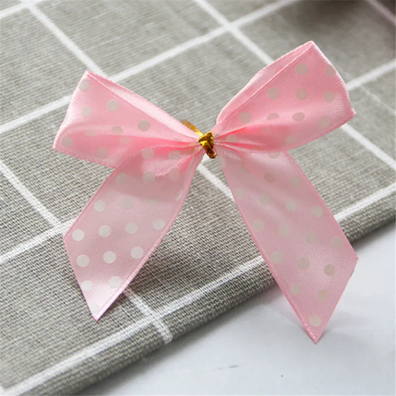 

50 Pcs Bowknot Ties Metal Wire Candy Lollipop Cookies Biscuit Package DIY Gift Pouch For Wedding Party Decor Supplies