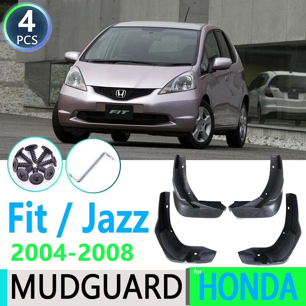Guardabarros para coche, accesorios para Honda Fit Jazz Hatchback 2004 ~ 2008 2005 2006 2007