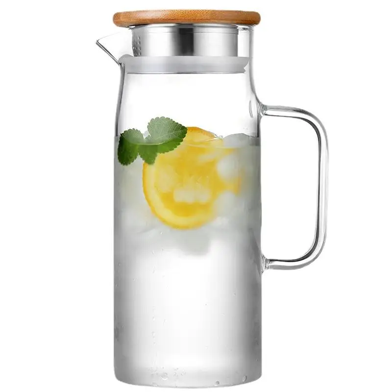 Бытовая кастрюля из холодного стекла с крышкой и герметичной стяжкой для