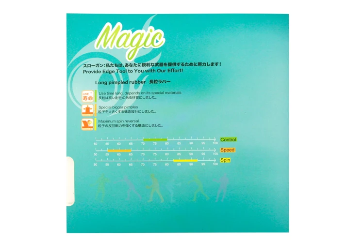 Magic OX, длинные прыщи, большие прыщи, верхний лист, покрытие для настольного тенниса/резина для пинг-понга