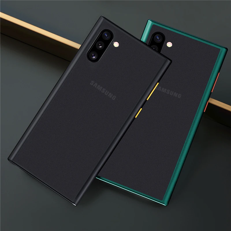 Чехол ROCK Matte PC+ TPU для samsung Galaxy Note 10 Note10 Plus Мягкий силиконовый ударопрочный бампер пуленепробиваемый стеклянный клей задняя крышка