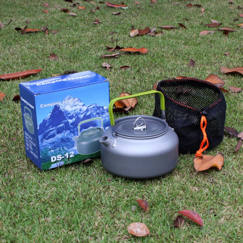 

1.2L Ultra Light Outdoor Camping Water Kettle Aluminum Alloy Hiking Teapot Protable Travel Coffee Pot Picnic Tableware Teakettle
