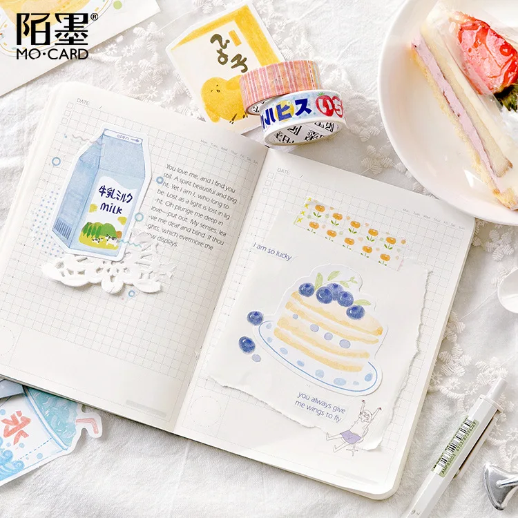 1pcs Memo Pads Sticky Notes Japanese snack shop Paper notepad Daliy Scrapbooking Stickers Office School stationery Bookmark |