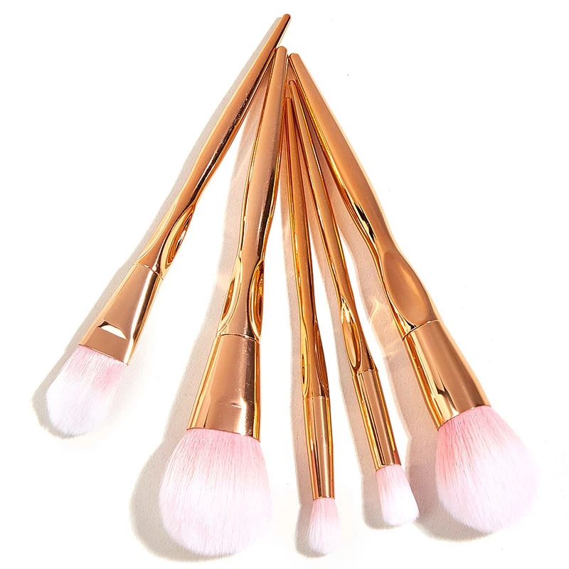 

5 шт./набор, Металлические кисти для макияжа