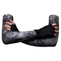 50 hot sale 1 pair outdoor sports camouflage anti uv elastic cooling compression arm sleeves cycling arm protection