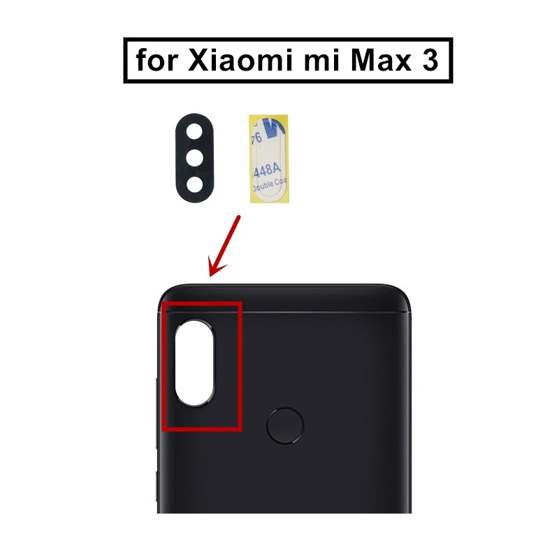 2 шт. для камеры Xiaomi mi Max 3 стекло объектива задняя камера запасные части ремонта с