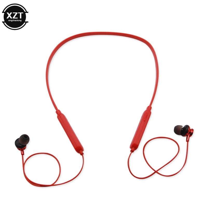 Магнитные Bluetooth наушники с шейным ободом беспроводные стерео спортивные