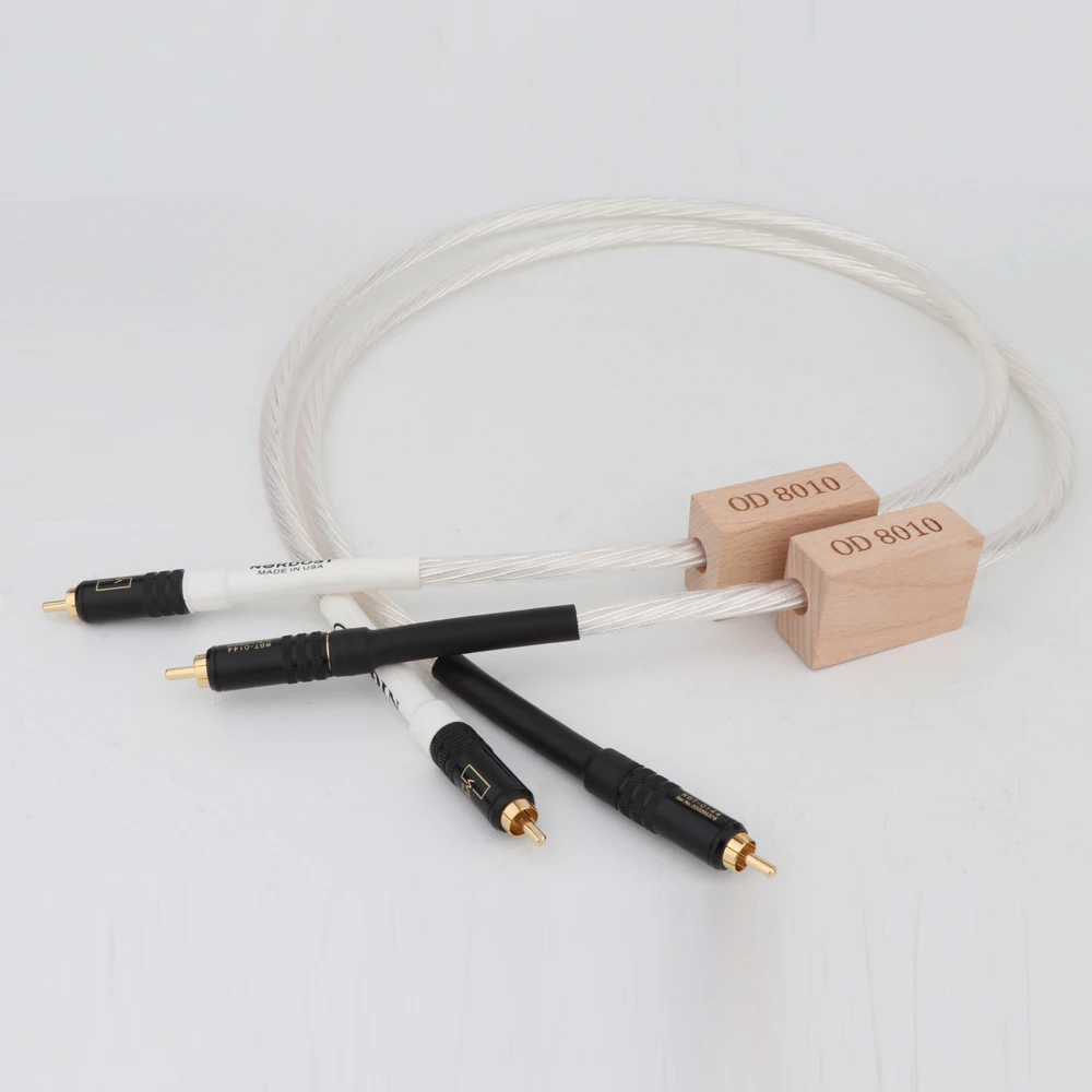 Пара Nordost Odin Supreme ссылка Interconnect RCA аудио кабель с WBT0144 24K позолоченный штекер|rca