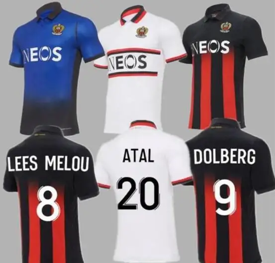 

OGC Nice Soccer Jerseys DOLBERG 2020 2021 ATAL LEES MELOU CYPRIEN Football Shirt RONY LOPES CLAUDE MAURICE Nice Jersey thailand