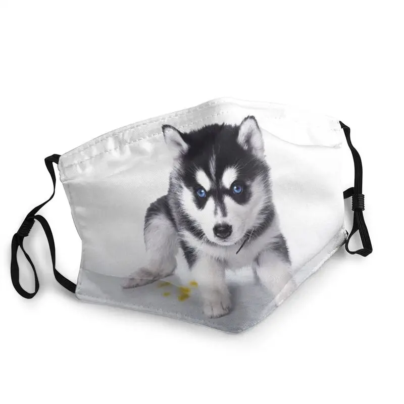 

Siberian Husky Non-Disposable Mouth Face Mask Funny Alaskan Malamute Dog Mask Anti Dust Protection Cover Respirator Mouth Muffle