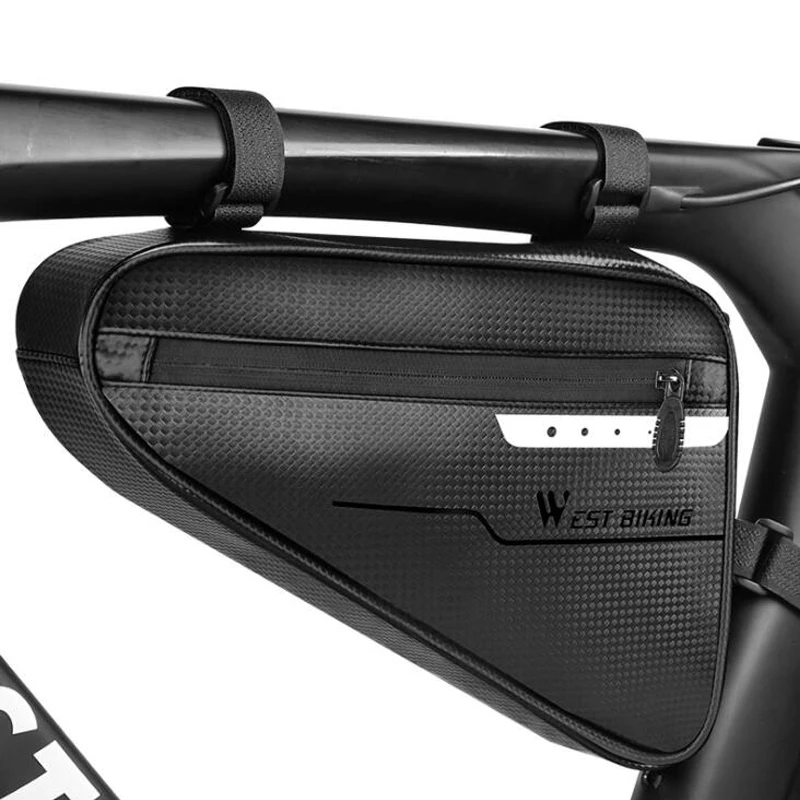 

WEST BIKING Bike Triangle Bag Waterproof Cycling Tube Bags 3L MTB Road Cycling Frame Front Bags Repair Tools Pannier Bicycle Bag