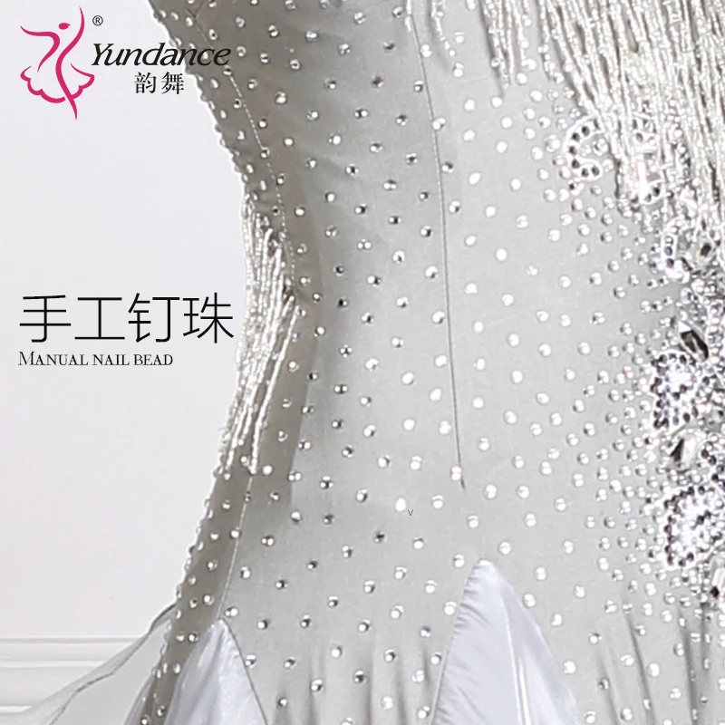 The new National standard modern dance clothing big pendulum dress practice clothing ballroom dancing Waltz-B-15110