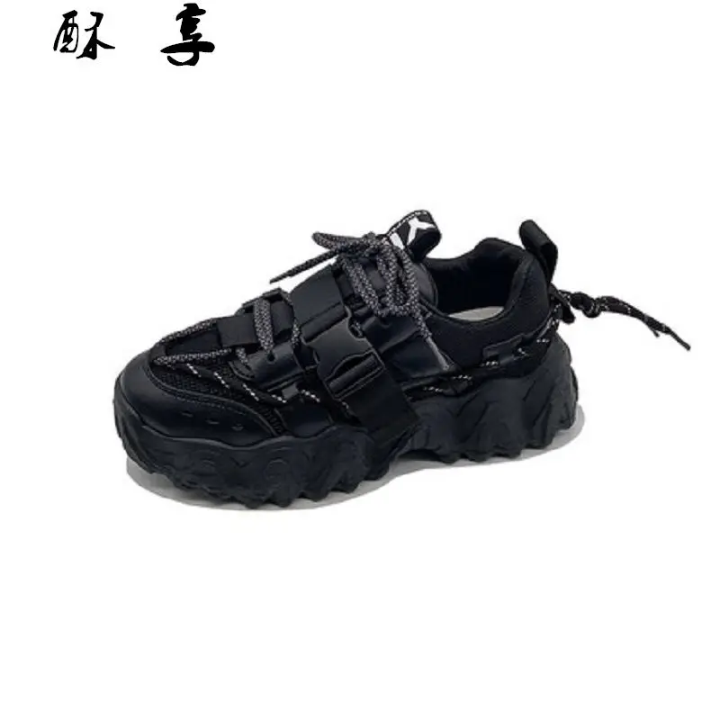 

Fashion Casual Shoes Sneakers Women 2021 Breathable Thick-soled Shoes Thick-soled Sneakers Women's Lace-up Running Casual Shoes