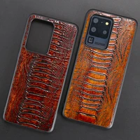 leather phone case for samsung s20 ultra s10 s10e s7 s8 s9 note 8 9 10 20 a10 a20 a30 a40 a50 a70 a51 a71 a8 plus ostrich foot