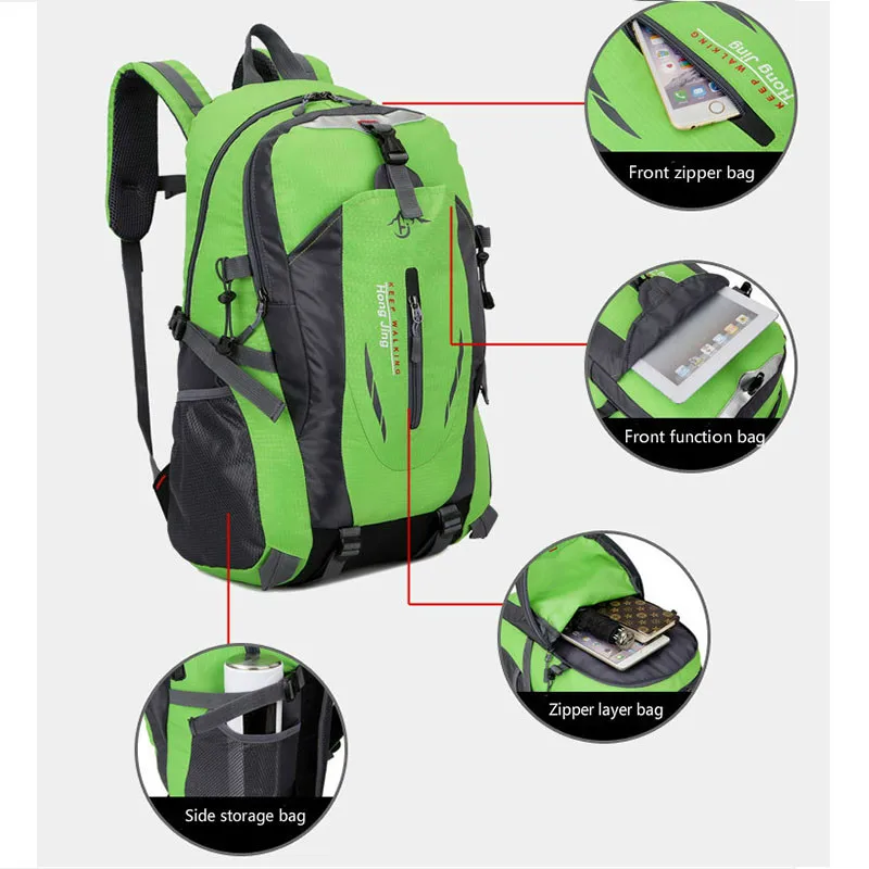 Водонепроницаемый рюкзак 40 л для спорта на открытом воздухе пеших прогулок