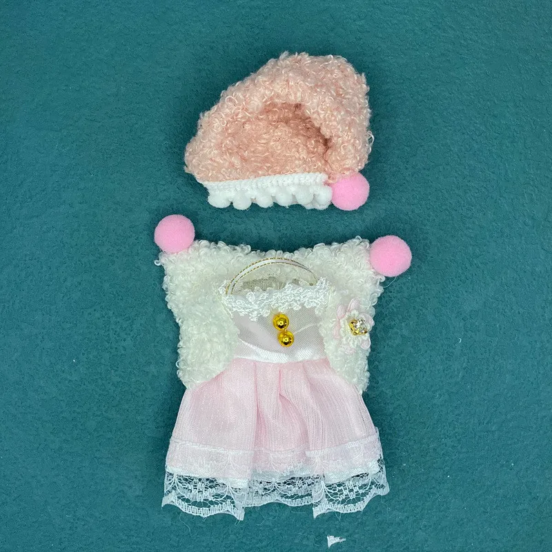 16CM BJD 1/12 Fit for 16cm Doll Clothes Girl Fashion Casual Suit Princess Dress Headwear Dolls Accessories Up Diy Toy Gift - купить по