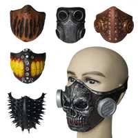 scary zombies masks funny steampunk gas skull face mask latex masquerade halloween costume prop ghost adult men women