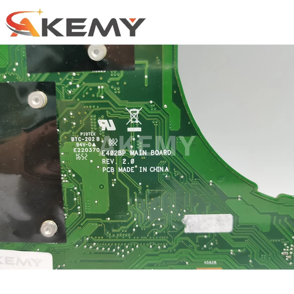 akemy e402bp motherboard for asus e402b e402bp laotop mainboard with a9 9420u 8gb ram free global shipping