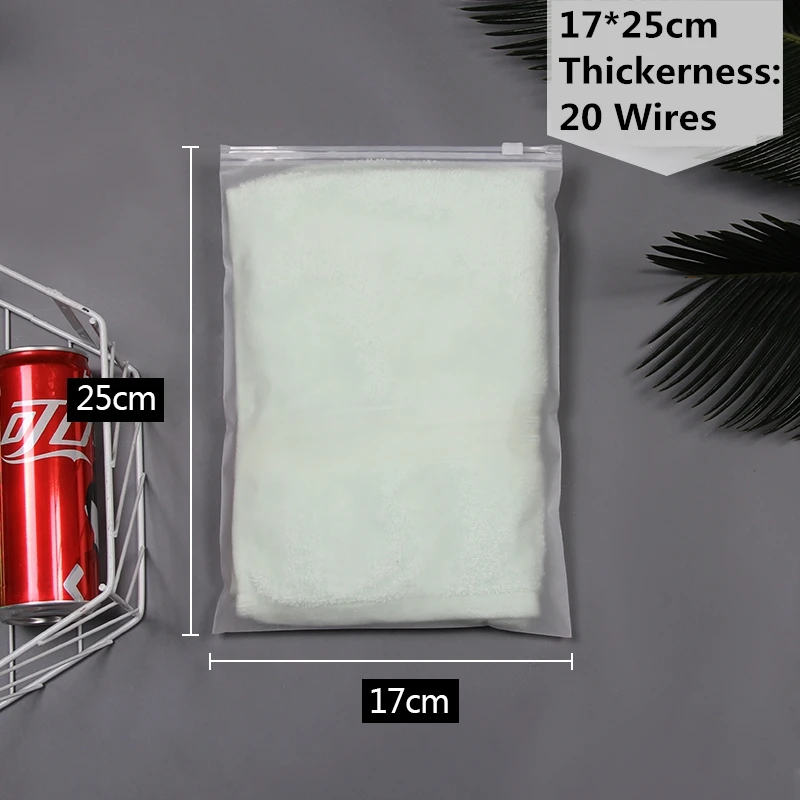 10pcs - 17cmx25cm StoBag 10 шт. матовая прозрачная пластиковая ткань для упаковки, дорожная сумка для хранения, водонепроницаемая сумка на молнии с замком, Самоуплотняющаяся матовая переносная сумка - Цвет: 10pcs - 17cmx25cm