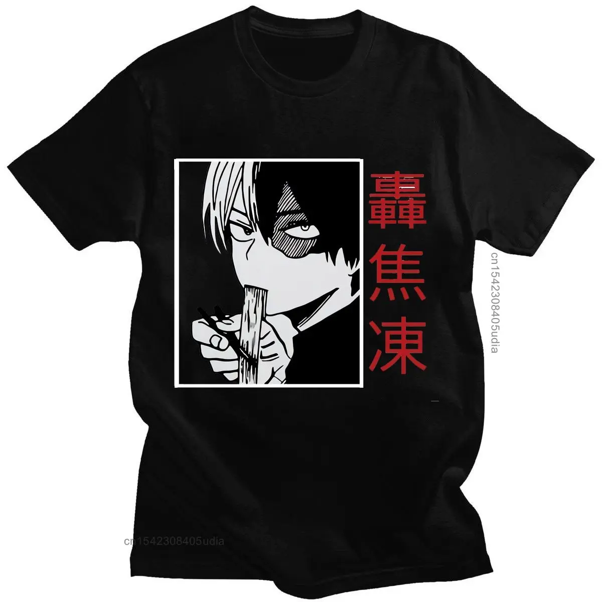 Japanese Anime My Hero Academia Tshirt Kawaii Todoroki Shoto Graphics T Shirt Male Women Oversized Hip Hop T-Shirt Short Sleeve