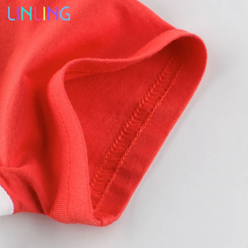 Футболка для девочек топы рубашки Детская футболка летние хлопковые футболки с