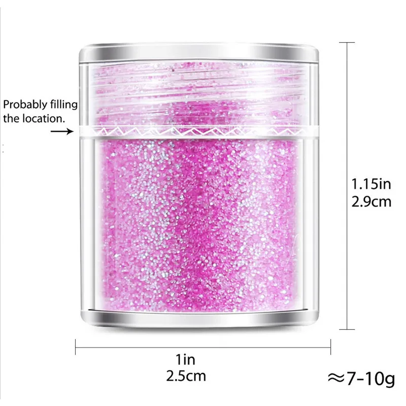 40/50ml Hexagonal Fine Powder Series Christmas Sequins Mixed Craft Nail Polish Holographic Glitter Set Decoration | Дом и сад