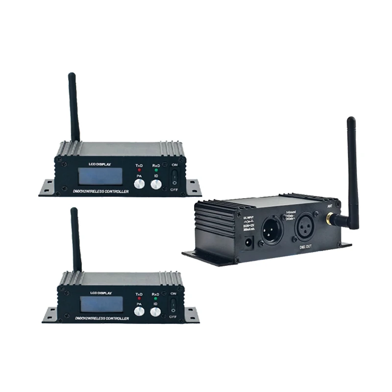 

1X LOT Stage Light 2.4Ghz LCD Display Wireless DMX512 Receiver&Transmitter DMX Wireless Controller for Stage Wifi LED Par Can