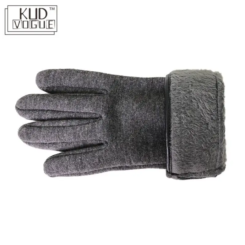 Мужские зимние перчатки и варежки для взрослых однотонные модные сенсорный