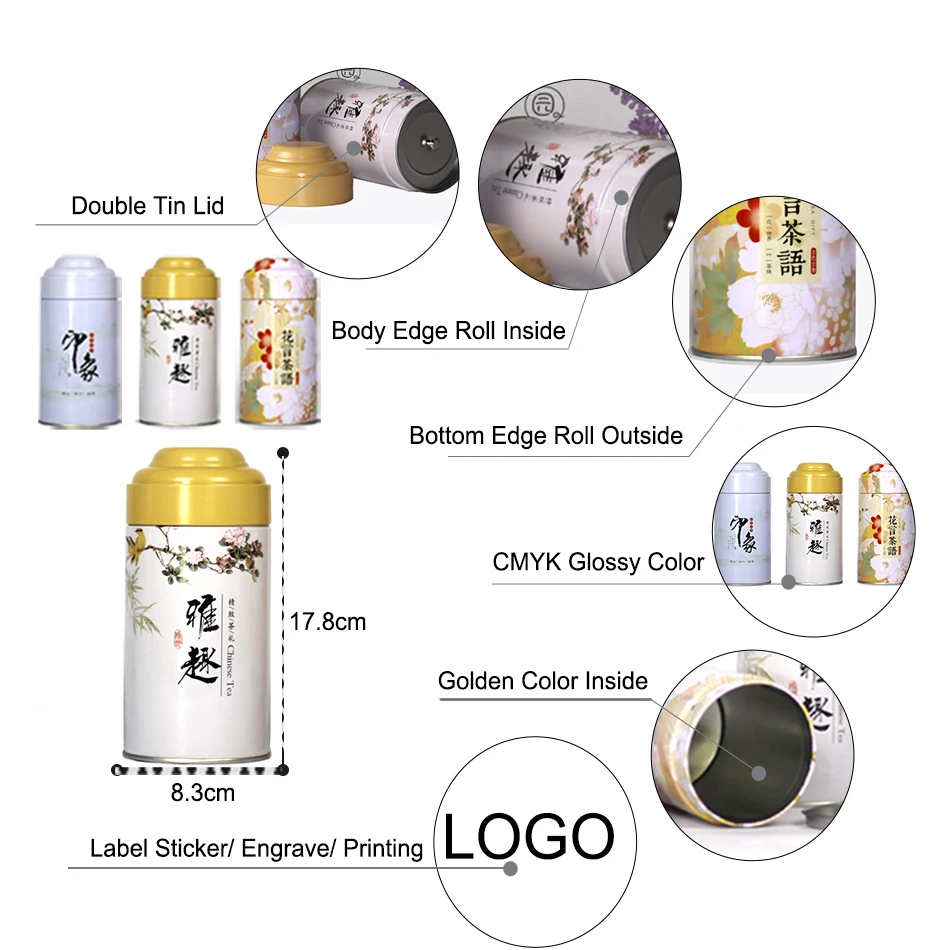 Звезда упаковка скользит на крышке для чая из гуанчжоу 15 мл г пустые алюминиевые