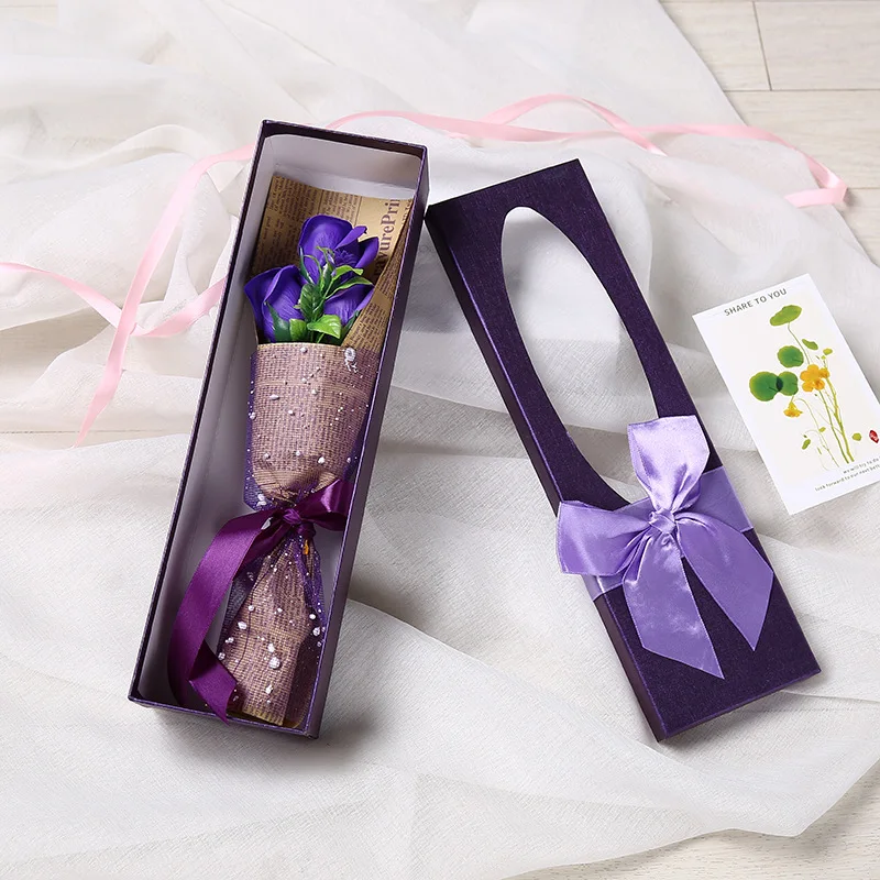 

Fake Rose Gift Soap Flower Artificial Flower Gift Box For Wedding Party Romantic Valentine's Day Birthday Simulation Soap Gift