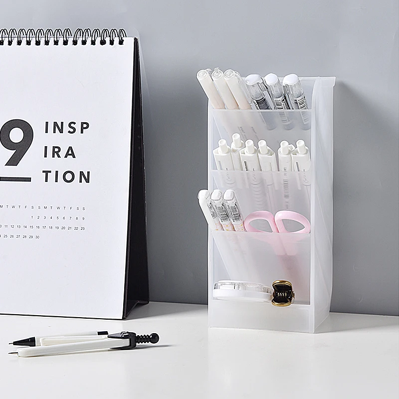 Пластик 4 слоя офисный Органайзер настольный ящик для хранения домашний стол