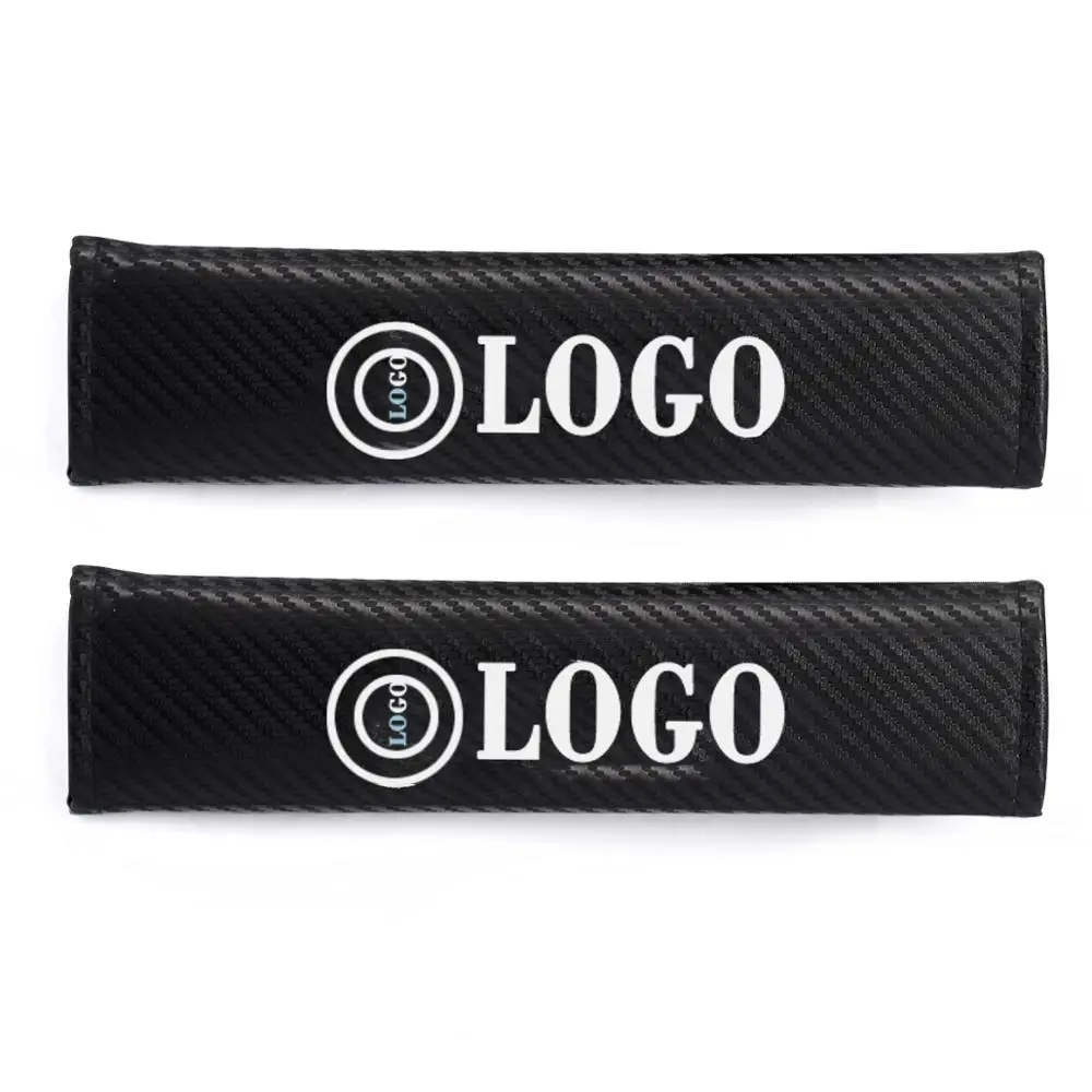 

Car Logo Seatbelt Padding for BMW Seat Belt Cover Protector Embroidery Emblem Safety Belt Shoulder Pads Protection Cushion Black