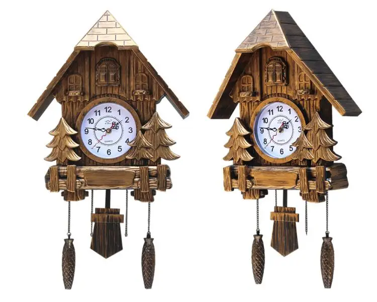 

European Cuckoo Wall Clock Retro Living Room Shabby Chic Bird Clocks Wall Home Decor Relojes De Pared Vintage Decoracion Horloge