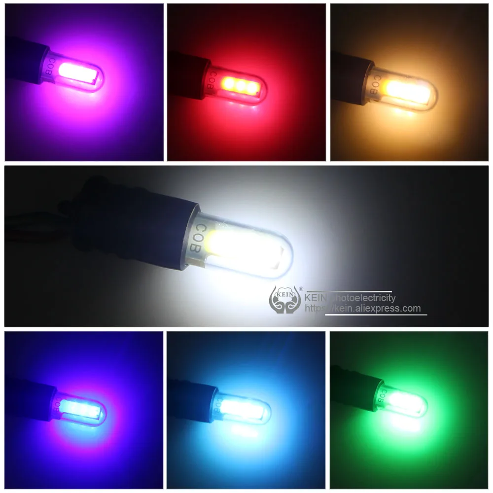 KEIN 10 шт. Led T10 W5W Свет автомобиля COB лампы 194 168 лампа для купольная чтения интерьера