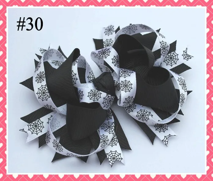 Бесплатная доставка 100 шт. Бутик для Хэллоуина банты волос на День Благодарения