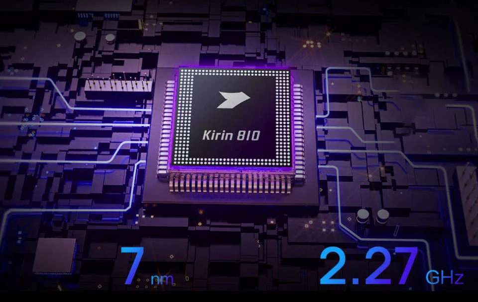 6,26 дюймов HUAWEI Nova 5z мобильный телефон Kirin 810 Восьмиядерный отпечаток пальца ID Поддержка Google play