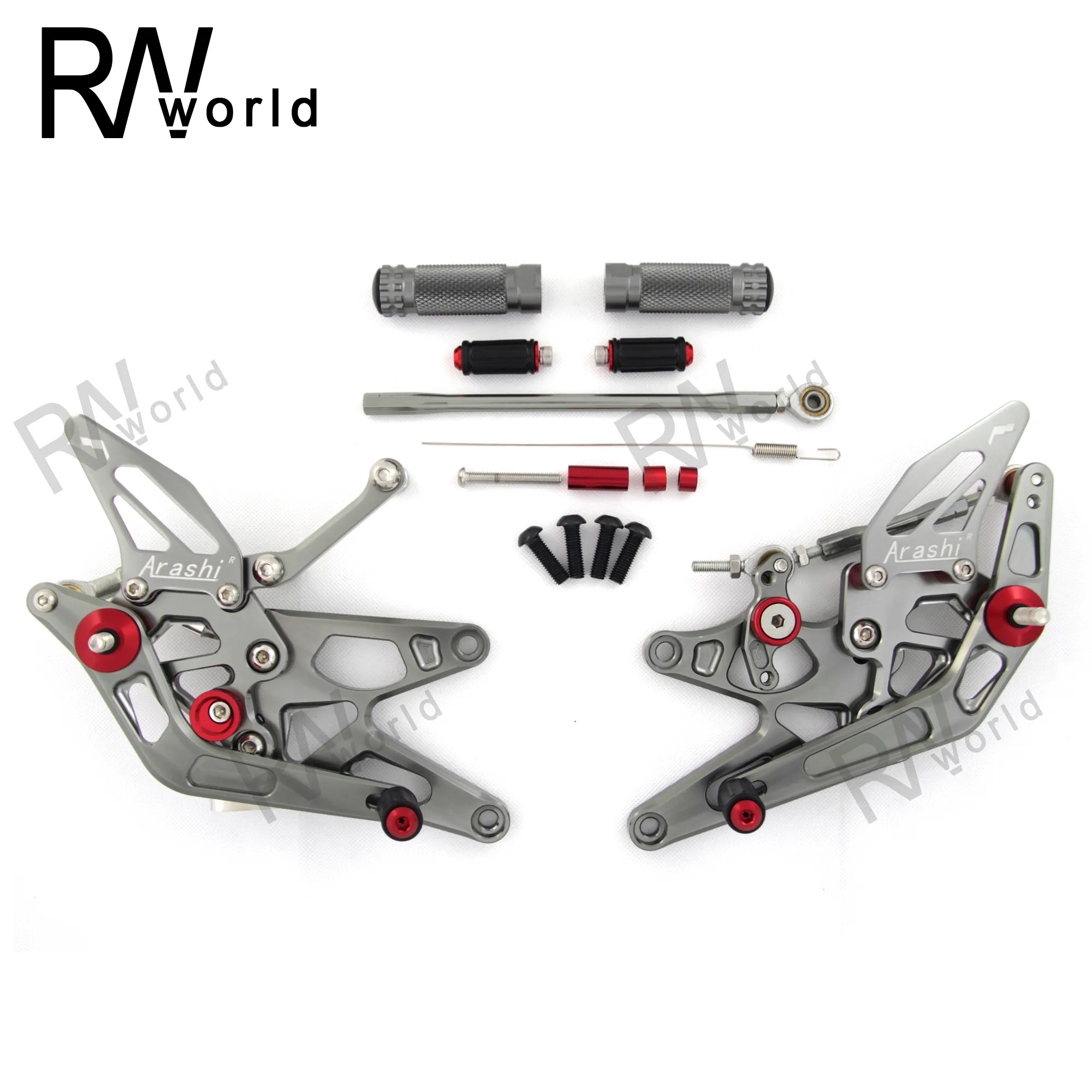 Мотоциклетные CNC Регулируемые задние комплекты подставки для ног рычаг