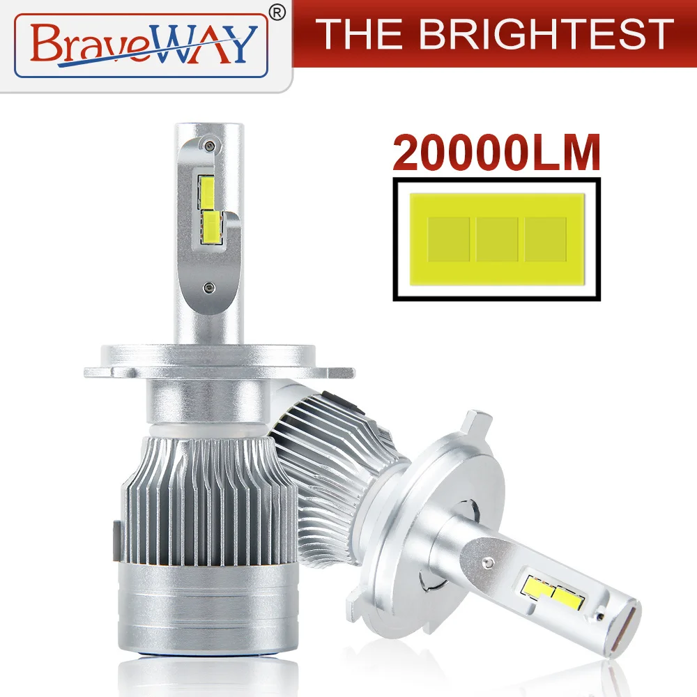 

Лампы светодиодные BraveWay для автомобисветильник фар, H7, H4, H8, H11, HB3, HB4, 9005, 9006 светодиодный H7, Canbus, H11