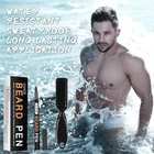 Новый борода ручка заполнения набор парикмахерских карандаш с верхней частью для волос щетка для ухода за волосами гравировка Стайлинг Инструмент для бровей мужской Усы ремонт Форма