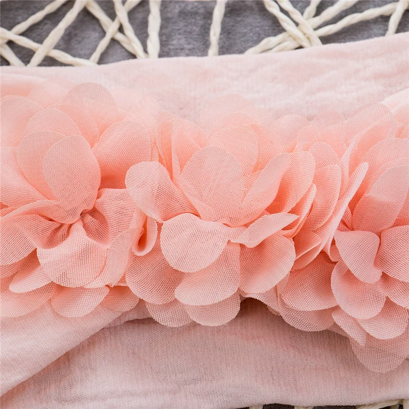 Toddler Kids Baby Girl Hair Bow Band Headband Headwear Accessories Cute Lovely baby girl Mesh Petal Lace Flower Hot | Детская одежда и