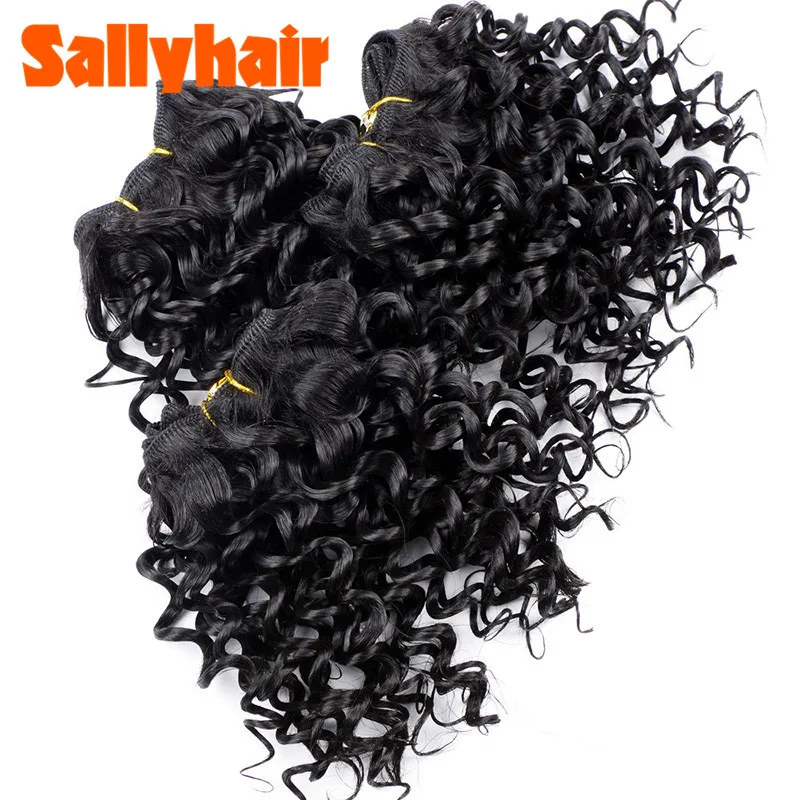 3 шт./упак. кудрявые синтетические волосы для наращивания Sallyhair цветные косички