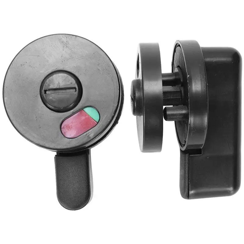 Promotion! 2pcs Public Toilet Door Locking Rotating Red Green Indicator Knob Lock | Строительство и ремонт