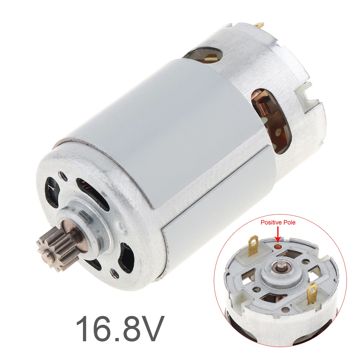 

RS550 16.8V 26000 RPM DC Motor with Two-speed 11 Teeth and High Torque Gears Box for Cordless Charge Drill Screwdriver