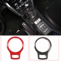 for toyota 86subaru brz 2012 2020 abs carbon fiberred car console gear decorative panel car interior accessories