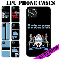 for xiaomi 5 6 8 9 max mix note lite pro cc se blackshark helo 2 3 botswana flag coat of arms theme soft tpu phone cases