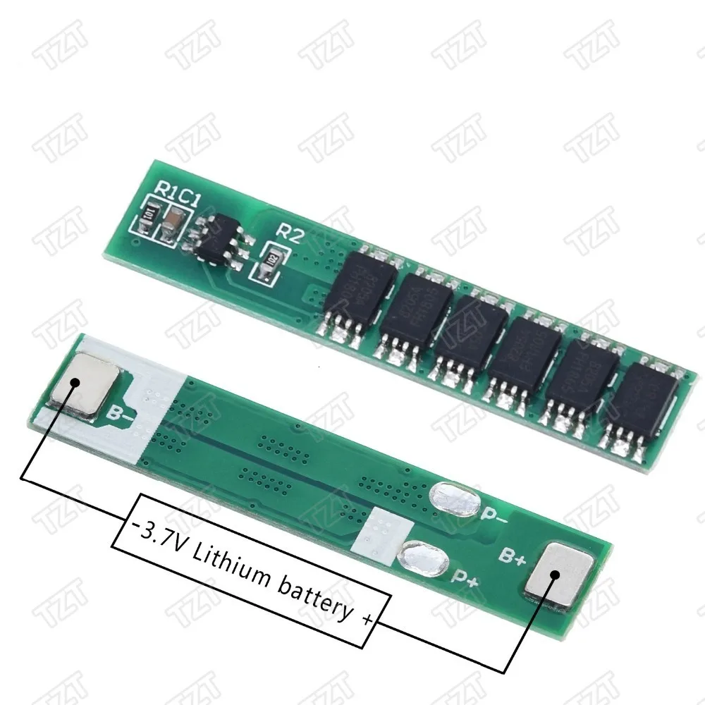 TZT 1S 15A 3,7 V литий-ионная 6MOS BMS PCM плата защиты батареи PCM для 18650 литиевых львиных батарей