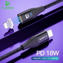 FLOVEME 18 Вт PD 3 0 Type C к осветительному кабелю магнитное зарядное